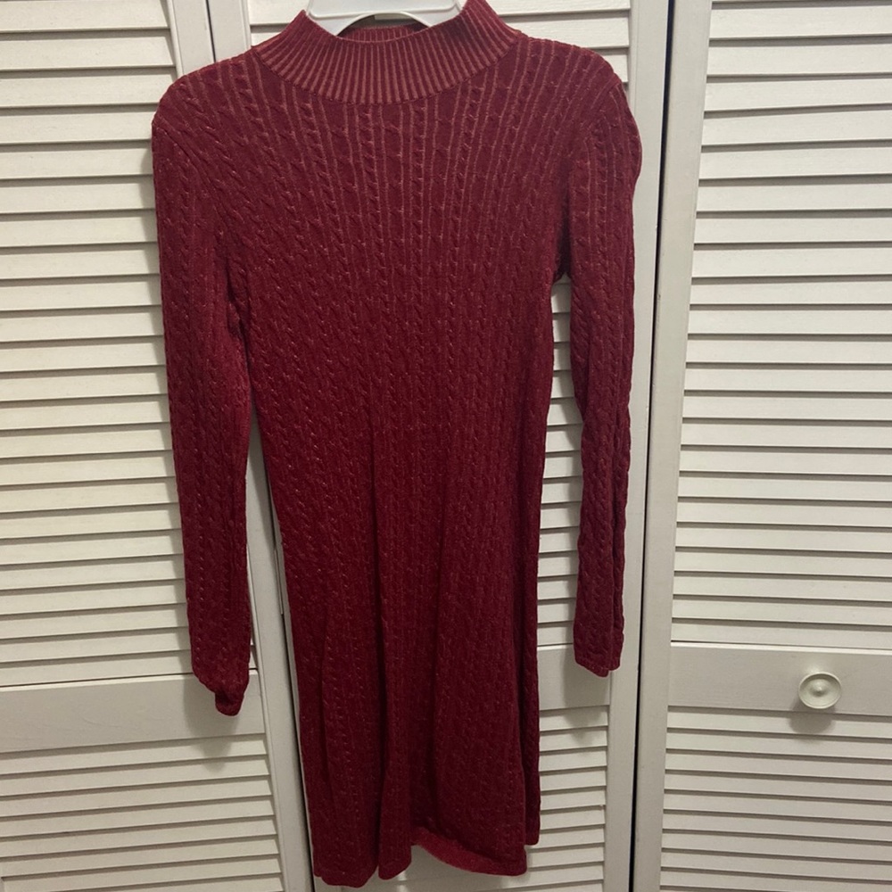 Abercrombie Red knit dress- XS